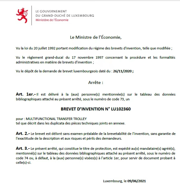 新美星获得发明专利授权：“一种可单边开合的夹持装置”