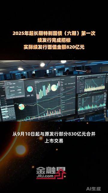 财政部：2025年记账式附息（十五期）国债第一次续发行已完成招标