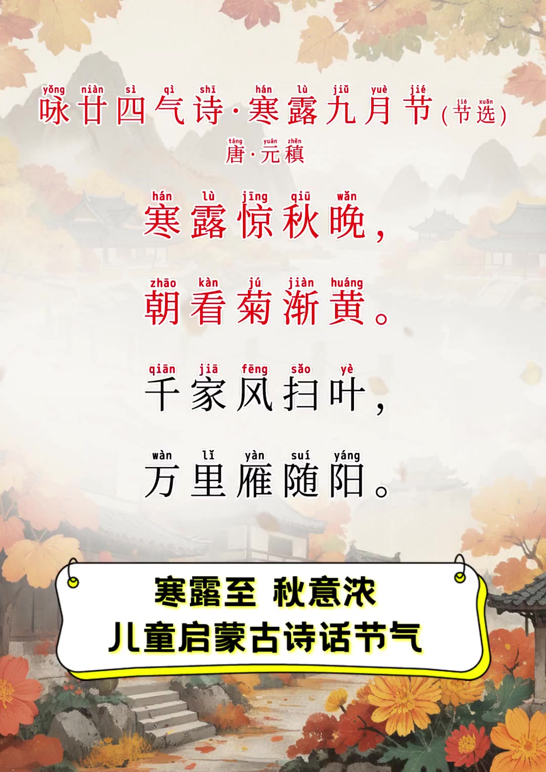 节令之美｜寒露：吃螃蟹，饮秋茶