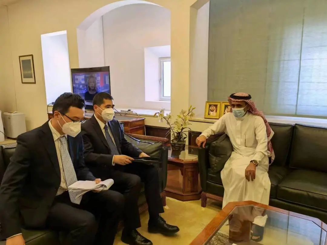 王有莉参赞会见牙买加外交和外贸部对外贸易司高级司长戈登